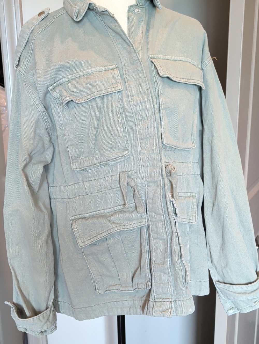 H&M Divided Sage Green Utility Jacket